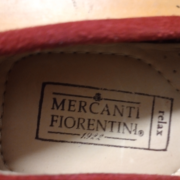 Mercanti Florentini Men's Suede Horsebits Red Driver Loafer Size 10M (29) - Picture 5 of 9